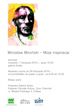 Wernisaż wystawy Mirosława Mirońskiego "Moje inspiracje"